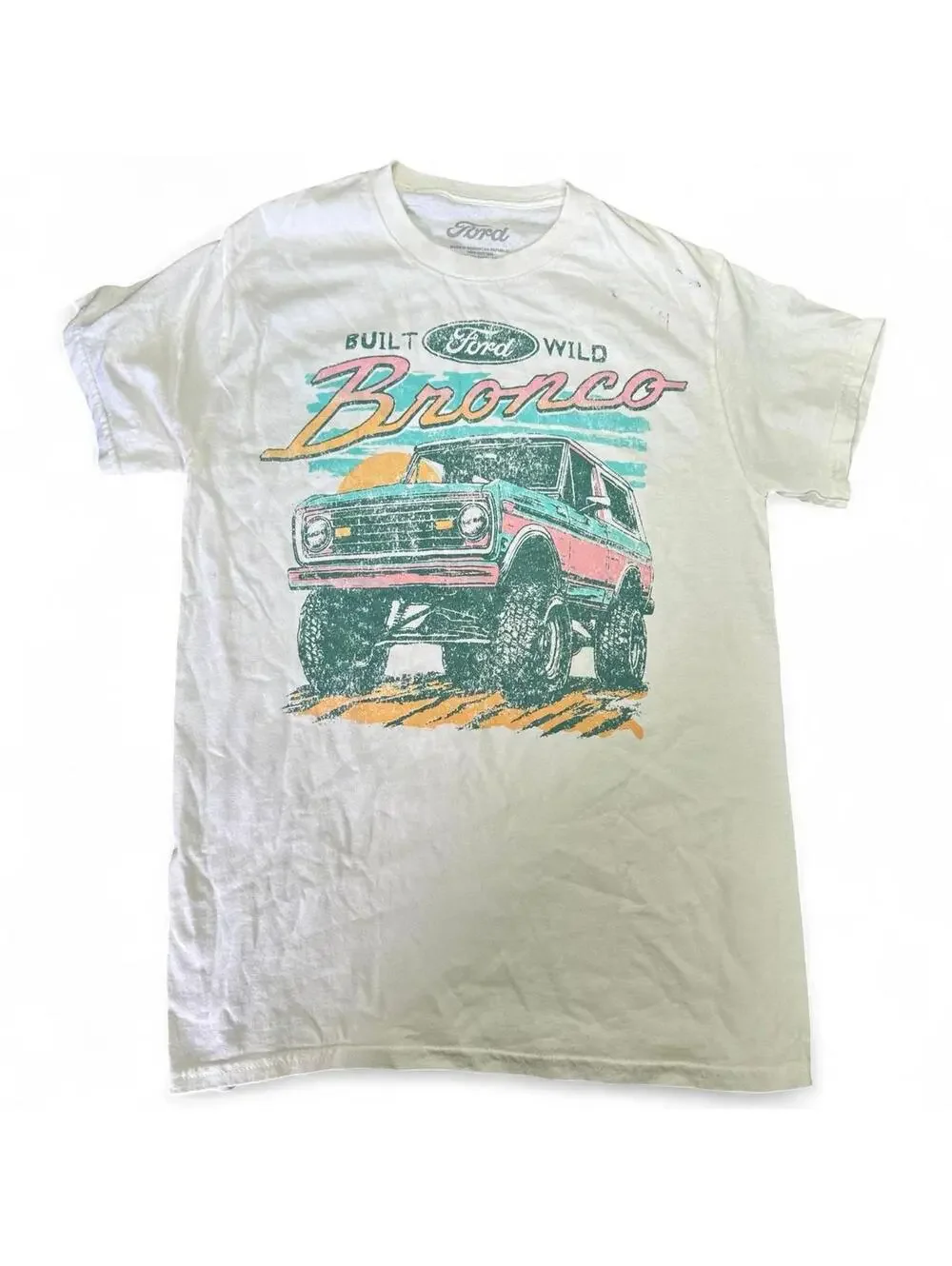 Ford Bronco Wild Built T-Shirt Size S